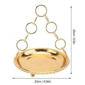 Plateau De Service Élégant De Style Européen Exquis Rond Et Robuste Diamètre - Neuf