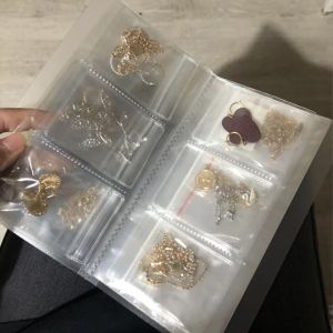livre de rangement de bijoux transparent/sacs ziplock pour bijoux antioxydants - Neuf