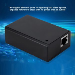 Adaptateur de module d'alimentation PoE tout-en-un, separateur et combinateur POE jusqu'a 200 Mbps - Neuf