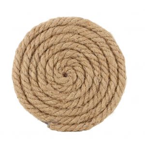 Tapis Rond Tisse En Corde De Chanvre Pour Montres, Bijoux, Boucles D'oreilles (S) - Neuf