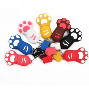 USB 3.0 Flash Drive Cartoon Cat Paw Pen Drive High Speed Real Capacity 64GB Download Storage USB Stick Pendrive.[E58] - Neuf