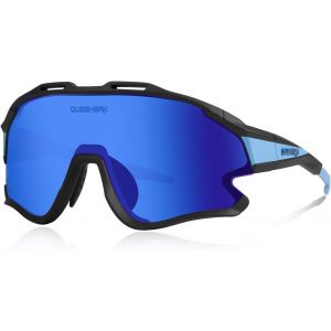 Lunettes De Cyclisme Mtb Vélo Tr90 Cadre Sports Pour Hommes Femmes Avec 1 Polarisées 3 Hd Lentilles Interchangeables Anti-Uv400 Qe0051[Z2571] - Neuf