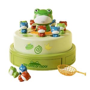 Jouet de lancement de grenouille volante de dessin animé pour enfants, un jeu de puzzle d'interaction sensorielle - Neuf