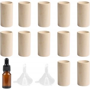 12 Pi&egrave;ces Diffuseurs En Bois Pour Huiles Essentielles,Diffuseur En Bois Mignon,Diffuseur Passif,Diffuseur De Parfum En Bois Volatile Pour Le Salon,La Salle De Bain,Et La Chambre - Neuf