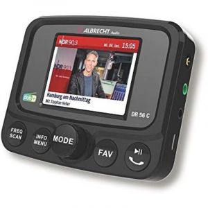 Albrecht - Dr 56 C R&eacute;cepteur Dab+ Diffusion De Musique Bluetooth, Fonction Mains-libres, Fonction Chargement, Support &agrave; V - Neuf