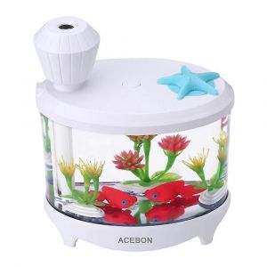 Portable Mini Humidificateur 460ml Brume Fra&icirc;che USB Fonctionnement Silencieux Bureau de l'Humidificateur pour B&eacute;b&eacute; Chambre &agrave; coucher Bureau de Voyage Blanc - Neuf