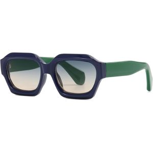 Lunettes De Soleil Homme Femme À La Rétro Mode Épais Hexagone Cadre Orange 80s Lunettes - Neuf