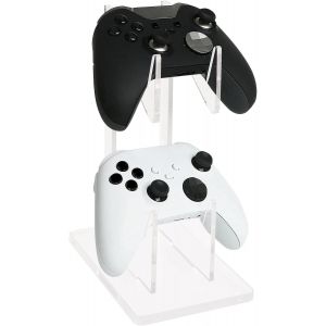 Kalanka-Support De Contrôleur De Jeu En Acrylique, Support Universel De Casque Pour Manette De Jeux À 2 Niveaux, Gamepad Headphones Headset Stand Game, Jeu De Support D'écouteurs Pour Bureau - Neuf