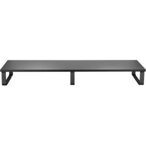 Tuhu-Réhausseur Écran 100 X 26 X 124cm Support Fs0112 Tv Et Pc Meuble Élévation Rectangulaire Organisateur De Bureau Pour Ordinateur Pc Noir - Neuf