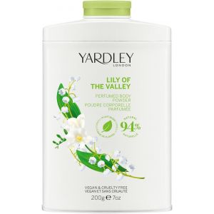 London Poudre Parfumée Pour Le Corps Lily Of The Valley,Talc Pour Femmes Pour Aider À Contrôler Les Odeurs Et Les Frottements,Poudre À Épousseter Lily Of The Valley 200g - Neuf