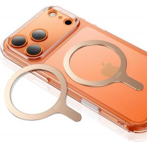 TRAHOO-pour Anneau Magn&eacute;tique Compatible MagSafe, Lot de 2 Anneaux M&eacute;talliques Autocollant Telephone Universel, pour iPhone Air/17/16/15/14/13/12, Google Pixel 10, Galaxy S24/S23 et plus,Titane du d&eacute; - Neuf