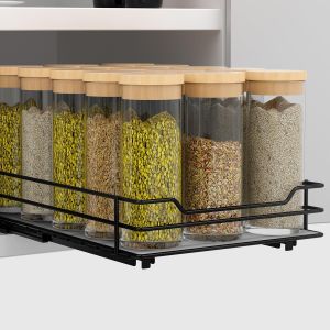 Tianyi-Etagere Rangement Cuisine,Rangement Sous &Eacute;vier Pour Cuisine Salle De Bain, Rangement Et Organisation De Cuisine, Porte-&Eacute;pices, Organisateurs De Cuisine Sous L'&eacute;vier, P26.4*L17.2*H5.6cm - Neuf