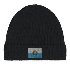 Bonnet Drapeau Saint-Marin En Noir - Neuf