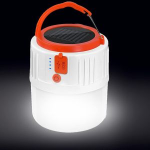 Solaire Camping - Lumière d'USB LED Rechargeables Portables Lanterne de Camping Imperméable de Sécurité le Jardin de Lumière, pour une Nuit de Pêche, de Chasse, de Camp, 121*90mm Crochet - Neuf