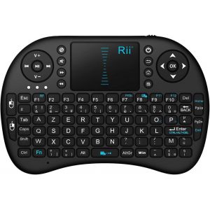 KALANKA-Mini i8 Wireless (AZERTY) - Mini Clavier français, Ergonomique sans Fil avec Touchpad - pour Smart TV, Mini PC, HTPC, Console, Ordinateur - Neuf