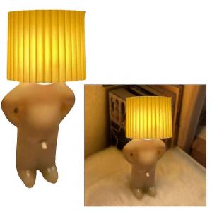 Lampe De Bureau ??Un Petit Homme Timide??, Petite Lampe De Chevet, Veilleuse?-?Bonne Qualite - Neuf