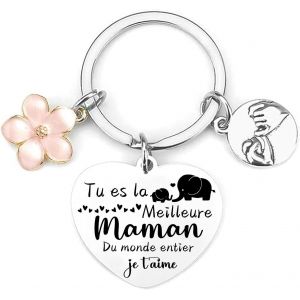 KAL-Cadeau De No&euml;l Maman Porte-Cl&eacute;s Porte Cl&eacute; Maman Porte Clef Maman Porte Cl&eacute; Maman Je T'Aime Porte Cl&eacute; Maman Fille - Neuf