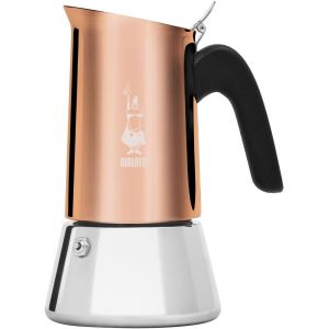 New Venus Cafetière 6 Tasses, Poignée Anti-Brûlure, Ne Convient Pas À L'Induction, 6 Tasses (235 Ml), Acier Inoxydable, Bronze - Neuf