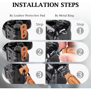 Dragonne Appareil Photo,Dragonne De Poignet Pour Appareil Photo Sangle Poignet Appareil Photo Pour Sony A6000 A6400 A6700 A7Iv Canon Eos Fujifilm - Rose Camouflage[Z4309] - Neuf