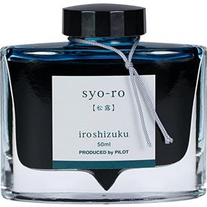 Tianyi-Pilot Iroshizuku 69206 Syo-Ro Stylo Plume Rose Sur Pin Turquoise Foncé Flacon De 50 Ml - Neuf