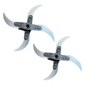 Lames De Couteau De D&eacute;chiqueteur D'herbe Pour L'agriculture Domestique,Ensemble De Lames De D&eacute;chiqueteur De Diam&egrave;tre R&eacute;glable,Diam&egrave;tre De Trou 10-12mm Lames De Couteau De D&eacute;chiquetage Pour L'herbe (2 - Neuf