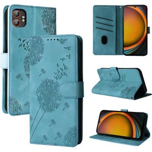JGD-Coque Pissenlit Housse en Cuir PU Samsung XCover7 Pro &Eacute;tui &agrave; Fermeture Magn&eacute;tique Portefeuille &Eacute;tui &agrave; Rabat pour Samsung XCover7 Pro Bleu - Neuf