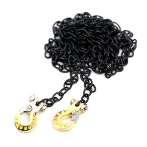 1/10 RC Crawler Car Cha&icirc;ne de remorquage avec crochet de remorque pour TRX4 Axial SCX10 90046 CC01 D90 D110 RC Voiture Jaune JP - Neuf