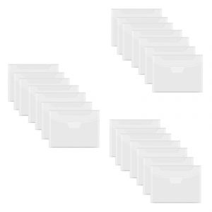 Lot De 60 Pochettes De Rangement Transparentes Pour Tampons Et Matrices,Refermables,Pour Scrapbooking Et Loisirs Cr&eacute;atifs - Neuf