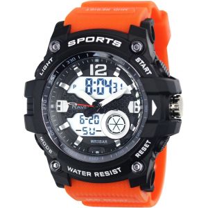 Eryi-- Montre À Quartz Ana-Numérique 5atm Pour Homme Avec Lumière - Rdt.2 - Neuf