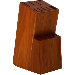 Porte-Couteaux De Cuisine 15 Pi&egrave;ces. Support De Couteaux De Cuisine Fabriqu&eacute; En Bois Massif. Tacoma Sans Couteaux Robuste Et &Eacute;l&eacute;gant. Cheville Couteaux De Cuisine Avec Support Pour Ciseaux (Pin) - Neuf