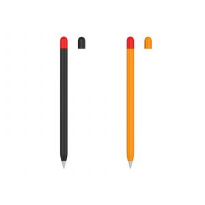 &Eacute;tui de protection en silicone pour Apple Pencil 1re g&eacute;n&eacute;ration - Noir et orange - Neuf