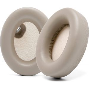 LORANKA-Coussinets Extra &eacute;pais pour Casque Sony WH1000XM4 par Wicked Cushions - Cuir Souple, Mousse &agrave; m&eacute;moire de Luxe &agrave; Isolation phonique, Fonctionne avec capteur d'oreille | Beige - Neuf