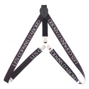 BRETELLES VINTAGE COPAINS D'ABORD 2.5X76CM NOIR - Neuf