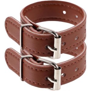 Kal-Lot De 2 Paires De Stabilisateurs De Vélo Pour Enfants - Rapide - Polyvalent - Maille Métallique - Panier De Déverrouillage Pour Le Rangement - Guidon Pratique - Sangles En Cuir - Poignée De - Neuf