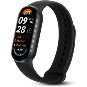 Shou-Mi Smart Band 9 (2024),Montre Connectée Avec 21 Jours D'autonomie,Écran Amoled/60 Hz Smartwatch,Moniteur De Fréquence Cardiaque/150+ Modes D'exercices/Etanche,Bt5.4 Bracelet Montre Pour Andr - Neuf