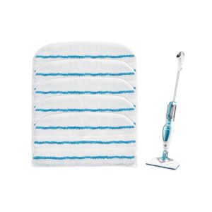 Lot de 5 lingettes de rechange en microfibre pour balais vapeur BLACK+DECKER et Beldray - Neuf