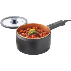 SUBZONAL-Marmite Electrique avec Couvercle, 2L Antiadh&eacute;sive, Hot Pot Multicuiseur, Cuisson sans Cuisini&egrave;re, Marmite Electrique avec 2 R&eacute;gulateurs de Temp&eacute;rature, Multifonctions et &Eacute;conomie d'&Eacute;nergie - Neuf
