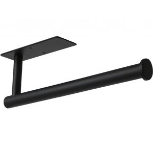 Porte-Essuie-Tout, Autocollant Ou À Percer, Noir, En Acier Inoxydable 304, Pour Cuisine, Salle De Bain, Garde-Manger Et Évier - Neuf