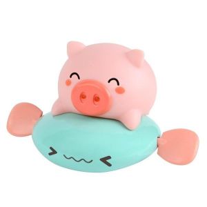 Jouet De Bain Cochon À Remonter Sur Un Poisson Volant ¿ Un Jeu Amusant Dans L'eau Et Au Sol Pour Les Enfants ! Une Aventure Amusante, Colorée Et Sûre Pour Le Bain ! - Neuf