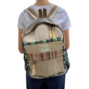 ChenQuanSarl-Sac &Agrave; Dos En Chanvre Pour Voyage Style Hippie, Grande Taille, Id&eacute;al Pour L'&Eacute;t&eacute;, Le Jour Ou Les Festivals, D&eacute;contract&eacute;, Vintage, Homme, Femme, Tissu Imperm&eacute;able Himalayan M, Multicolore, - Neuf