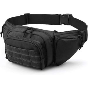 Sjzg-Sac De Taille Tactique Étui À Pistolet Molle Militaire Combat Taille Sac Banane Utilitaire Sac À Bandoulière En Nylon For La Chasse Camping - Neuf