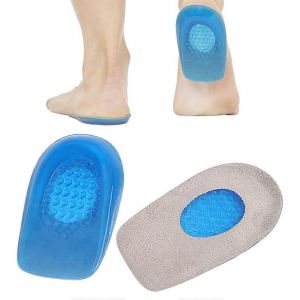 1 Paire De Talonnettes Semelles En Gel De Silicone Pour Les Hommes Et Les Femmes Orthop&eacute;dique Talon Coussins Pour Achille Douleur De La Taille 35 &Agrave; 40 - Neuf