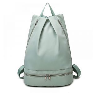 Sac à dos de natation étanche (vert) avec compartiment à chaussures et poche humide, sac à dos de voyage pour le sport, petit sac de sport - Neuf