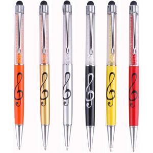 TIANYI-Lot de 6 stylets &agrave; bille r&eacute;tractables en cristal pour tous les appareils &agrave; &eacute;cran tactile, avec 6 recharges de stylo capacitif - Neuf