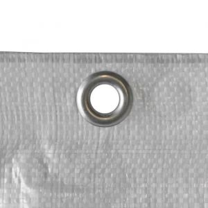 B&acirc;che de chantier 1,10 x 10 m, 150 g/m&sup2;, blanche - Protection chantier - Neuf