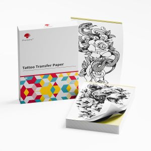 M08f Tp81 Tp86 Tp88 Lot De 100 Feuilles De Papier Transfert De Tatouage Pour Imprimante Thermique Format A4 8,27 X 11,69 Pouces,4 Couches De Papier Pochoir Pour Tatouages,Papier De Tracage - Neuf