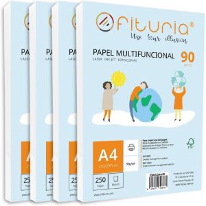 Ramette De Papier A3 80G Avec 50 Feuilles Blanches, Papier Multifonctionnel Pour Un Usage Scolaire Et Professionnel. Idéal Pour Imprimantes Laser, À Jet D¿Encre Ou Photocopieuses ¿ - Neuf