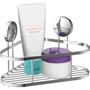 BA0200 BA0200 &Eacute;tag&egrave;re d'angle pour s&egrave;che-cheveux sans per&ccedil;age Chrom&eacute; - Neuf