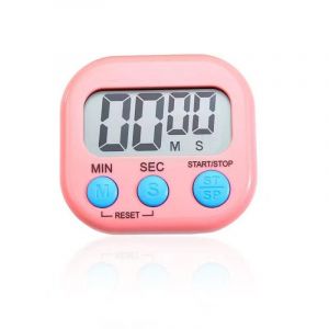 Compte à rebours électronique manuel,affichage du compteur LED,réveil,minuterie numérique magnétique de sport,cuisine,douche,chronomètre d'étude - Type Green 1PC - Neuf