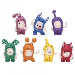 7pcsplush Oddbods Dessin anim&eacute; Jouets Poup&eacute;es Doux Mignon Pogo Nouveau 4cm Bulles Jeff Jouet - Neuf